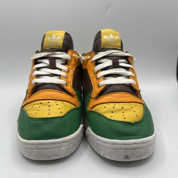 Adidas Originals Rivalry Human Made Men's Size 5.5 Leather MultiColor Sneakers - Picture 2 of 12